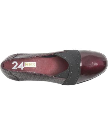 Zapatos 24 HORAS  de Mujer ZAPATO SALON BURDEOS  PALAK-S VINO-NEPAL-S VINO