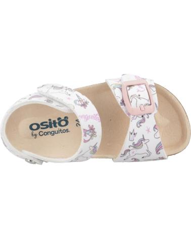 Sandalias OSITO  de Niña SANDALIAS NINA MODELO OSSH143078 COLOR BLANCO  SILVER