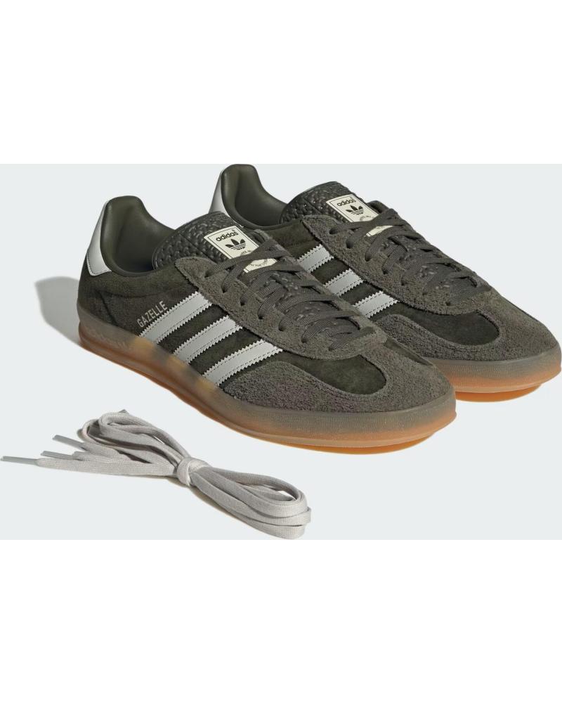 Chaussures De Sport De Hombre ADIDAS GAZELLE INDOOR JI3899 NIGHT CARGO - ALUMINA - GUM - 41 1-3 DARK GREEN Chaussures De Sport De Hombre ADIDAS GAZELLE INDOOR JI3899 NIGHT CARGO - ALUMINA - GUM - 41 1-3 DARK GREEN