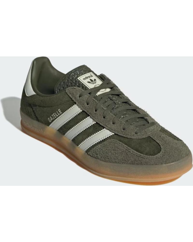 Chaussures De Sport De Hombre ADIDAS GAZELLE INDOOR JI3899 NIGHT CARGO ALUMINA GUM 41 1 3 DARK GREEN