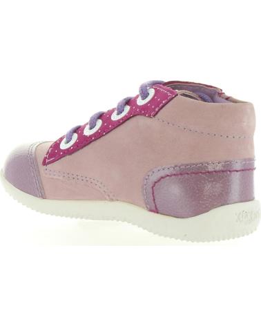 Botines de Niña KICKERS 474570-10 BIBOUNOW 141 VIOLET CLAIR
