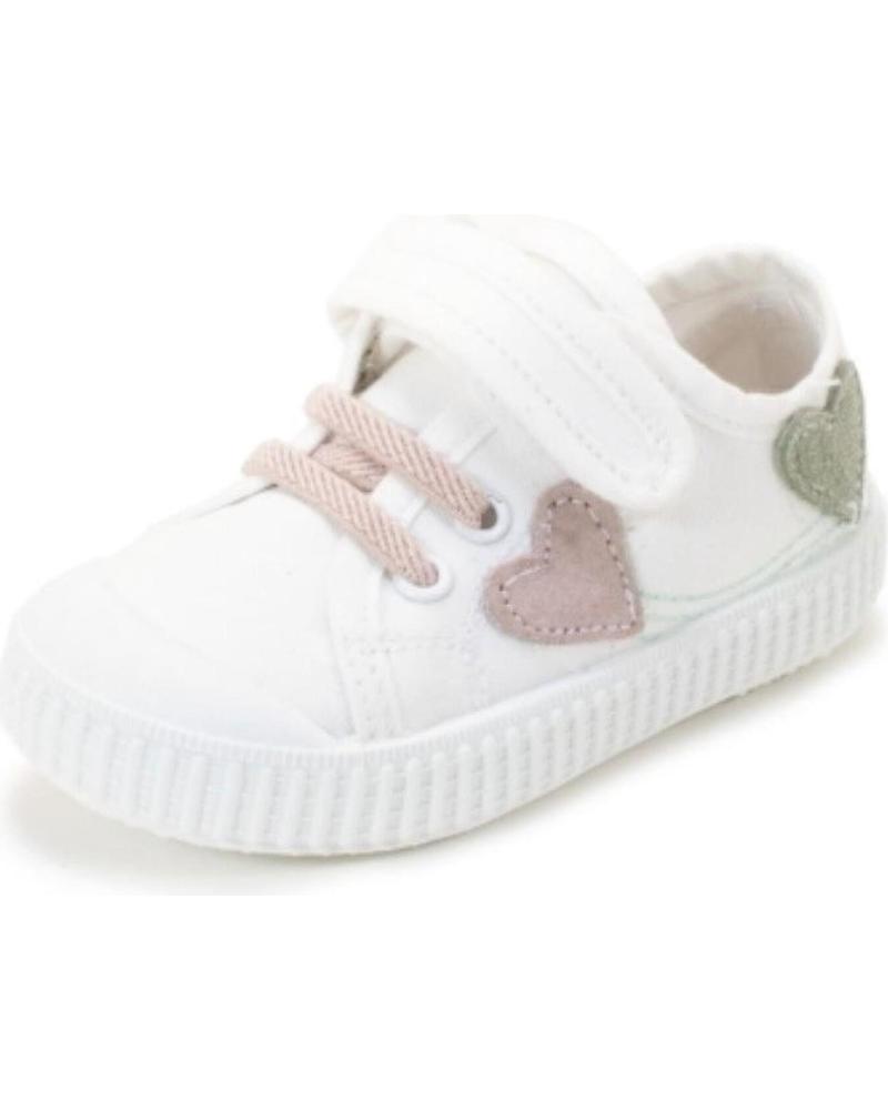 Sportif pour Garçon ZAPY LONA CORAZONES ELASTICOS AB30201 BLANCO