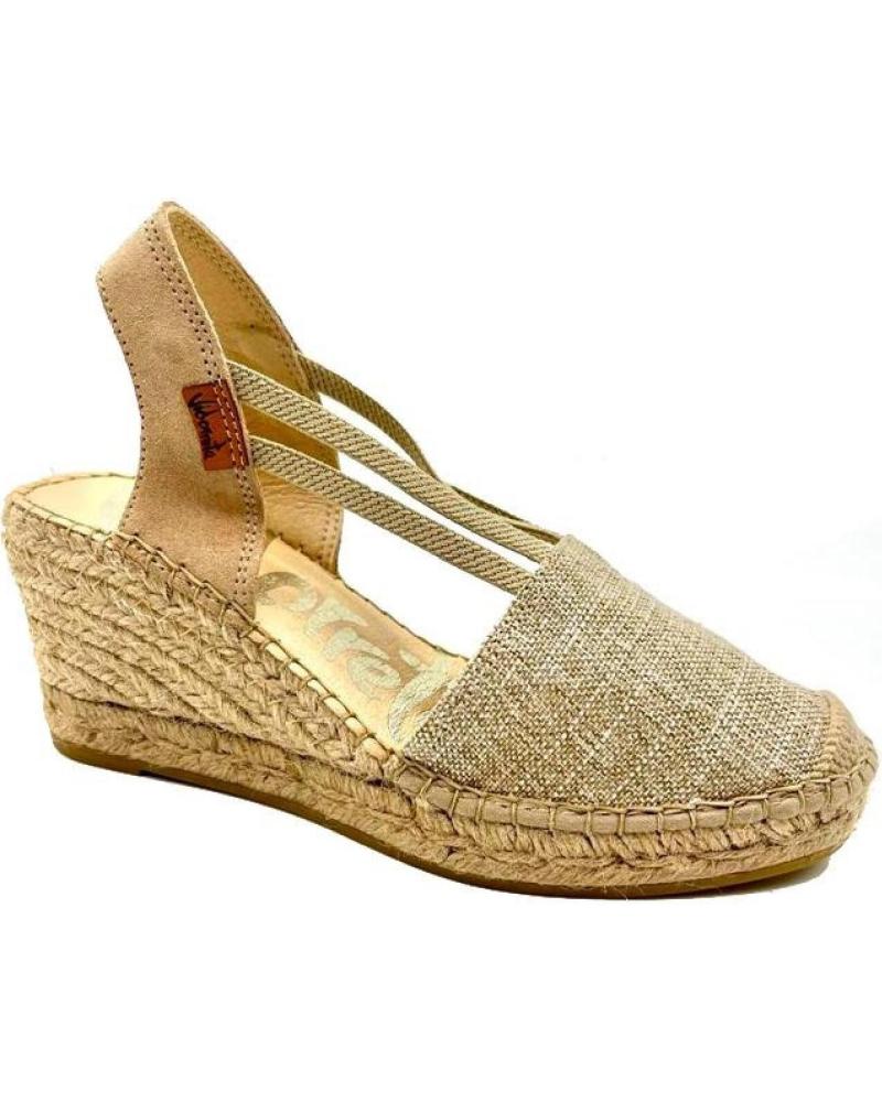 Sandalias VIDORRETA  de Mujer VALENCIANA ELASTICOS CUNA 6 CM  BLANCO