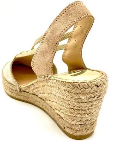 Sandalias VIDORRETA  de Mujer VALENCIANA ELASTICOS CUNA 6 CM  BLANCO