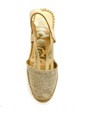 Sandalias VIDORRETA  de Mujer VALENCIANA ELASTICOS CUNA 6 CM  BLANCO