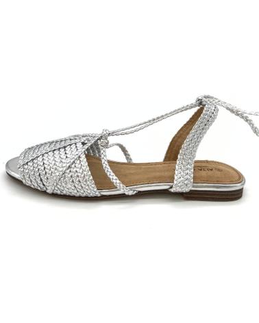 Sandalias OTRAS MARCAS  de Mujer SANDALIA METALIZADA CON CINTAS AV  PLATEADO