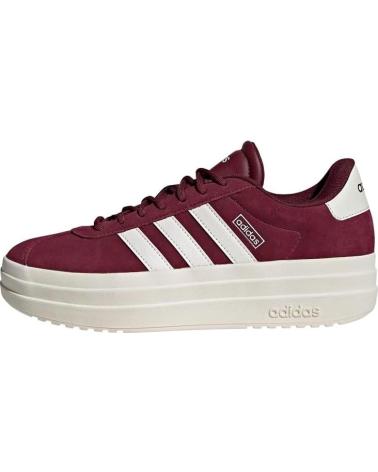 ADIDAS ZAPATILLAS VL COURT BOLD ROJAS CON PLATAFORMA AZUL