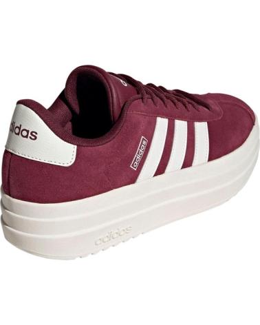 ADIDAS ZAPATILLAS VL COURT BOLD ROJAS CON PLATAFORMA AZUL