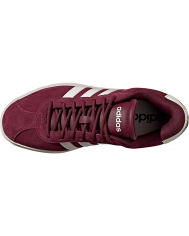 ADIDAS ZAPATILLAS VL COURT BOLD ROJAS CON PLATAFORMA AZUL