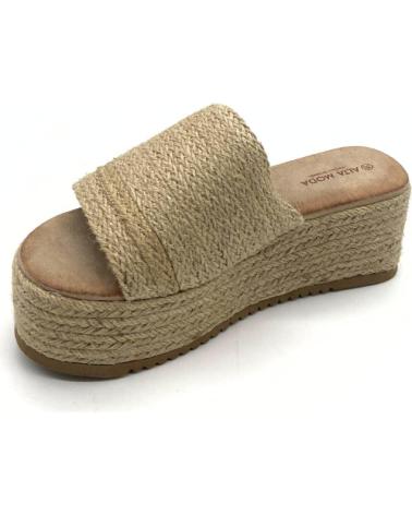 Sandalias OTRAS MARCAS  de Mujer SANDALIA CUNA YUTE 6 CM AV  BEIGE