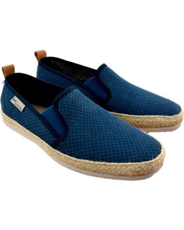 Zapatos POTOMAC  de Hombre COPETE SUEDE PICADO  AZUL