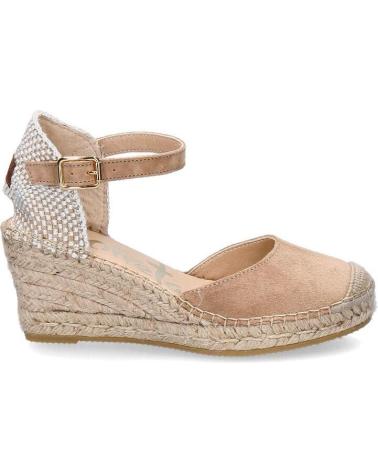 Sandalias VIDORRETA  de Mujer VALENCIANA CUNA YUTE 6 CM  BEIGE