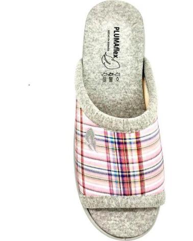 Calzado de casa ROAL  de Mujer PINKI CUADROS  ROSA