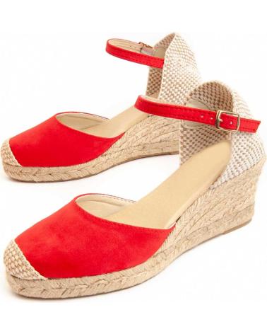 Chaussures compensées MONTEVITA  pour Femme YUTTESUM  RED