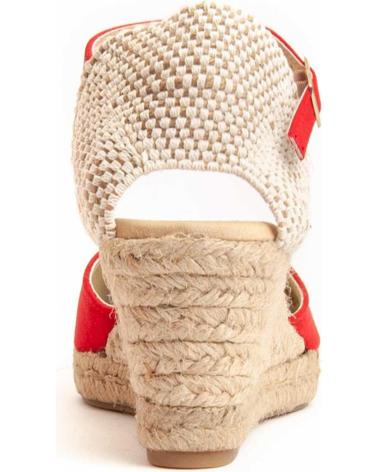 Chaussures compensées MONTEVITA  pour Femme YUTTESUM  RED