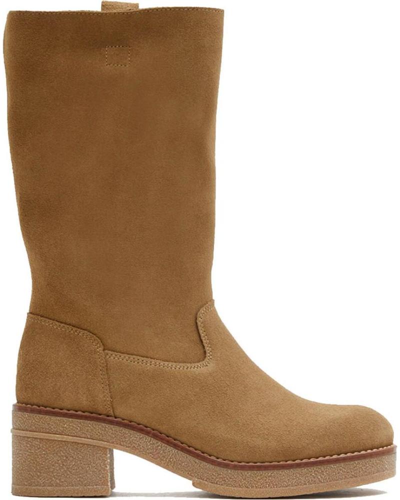 Bottes MARILA  pour Femme BOTAS CANA MEDIA PARA MUJER EN SERRAJE LEAF ARENA  CUERO