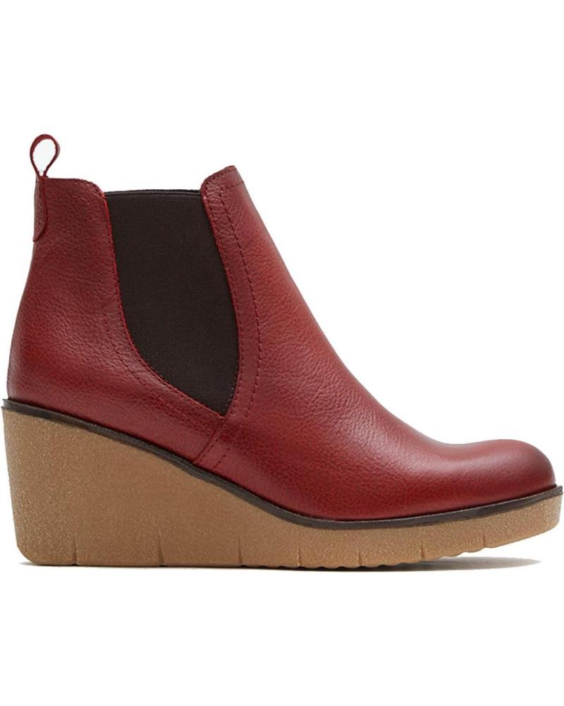 Woman Mid boots MARILA BOTIN PARA MUJER CON CUNA EN PIEL FLOE  ROJO