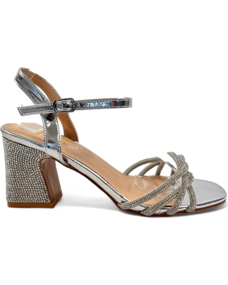 Sandales TIMBOS  pour Femme SANDALIA TACON FIESTA DE MUJER PLATA 130497  PLATEADO