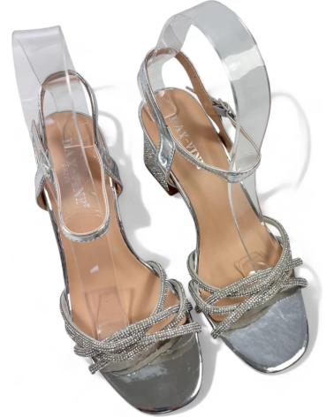 Sandales TIMBOS  pour Femme SANDALIA TACON FIESTA DE MUJER PLATA 130497  PLATEADO