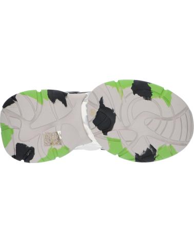 Scarpe sport EXE  per Donna 901-2  LEATHER SILVER BLACK