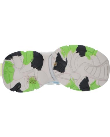 Sapatilhas EXE  de Mulher 901-2  LEATHER YELLOW BLUE