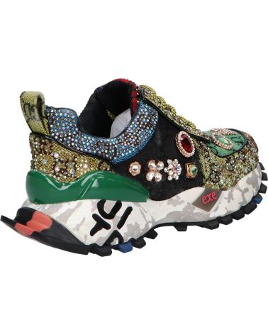 Zapatillas deporte EXE  de Mujer SY24-6  LEATHER GREEN BLACK