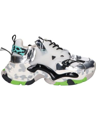 Scarpe sport EXE  per Donna 901-2  LEATHER SILVER BLACK