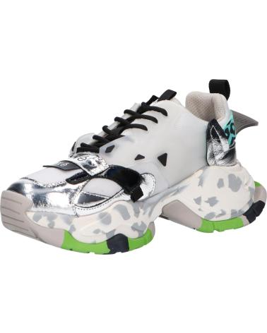 Scarpe sport EXE  per Donna 901-2  LEATHER SILVER BLACK