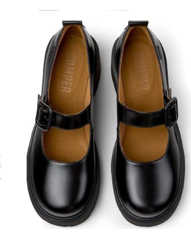 CAMPER MILAH K201681 PELLE NERA NEGRO