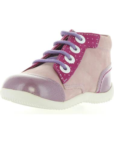 Botines de Niña KICKERS 474570-10 BIBOUNOW 141 VIOLET CLAIR