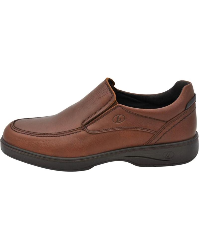 MOCASSINO LUISETTI GRECO 37700NA MARRONE IN PELLE CON SOLETTE ESTRAIBILI CONAC