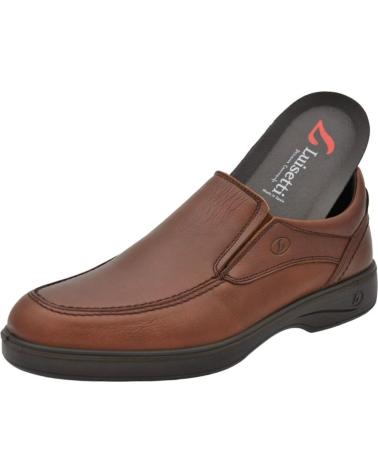 MOCASSINO LUISETTI GRECO 37700NA MARRONE IN PELLE CON SOLETTE ESTRAIBILI CONAC