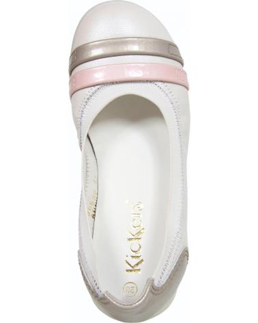 Bailarinas de Niña KICKERS 351965-30 AMBERI BLANC CASSE