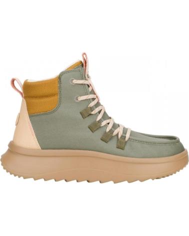 Stivaletti HEY DUDE  per Donna WENDY PEAK APRES COAT TWILL  KAKI