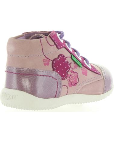 Botines de Niña KICKERS 474570-10 BIBOUNOW 141 VIOLET CLAIR