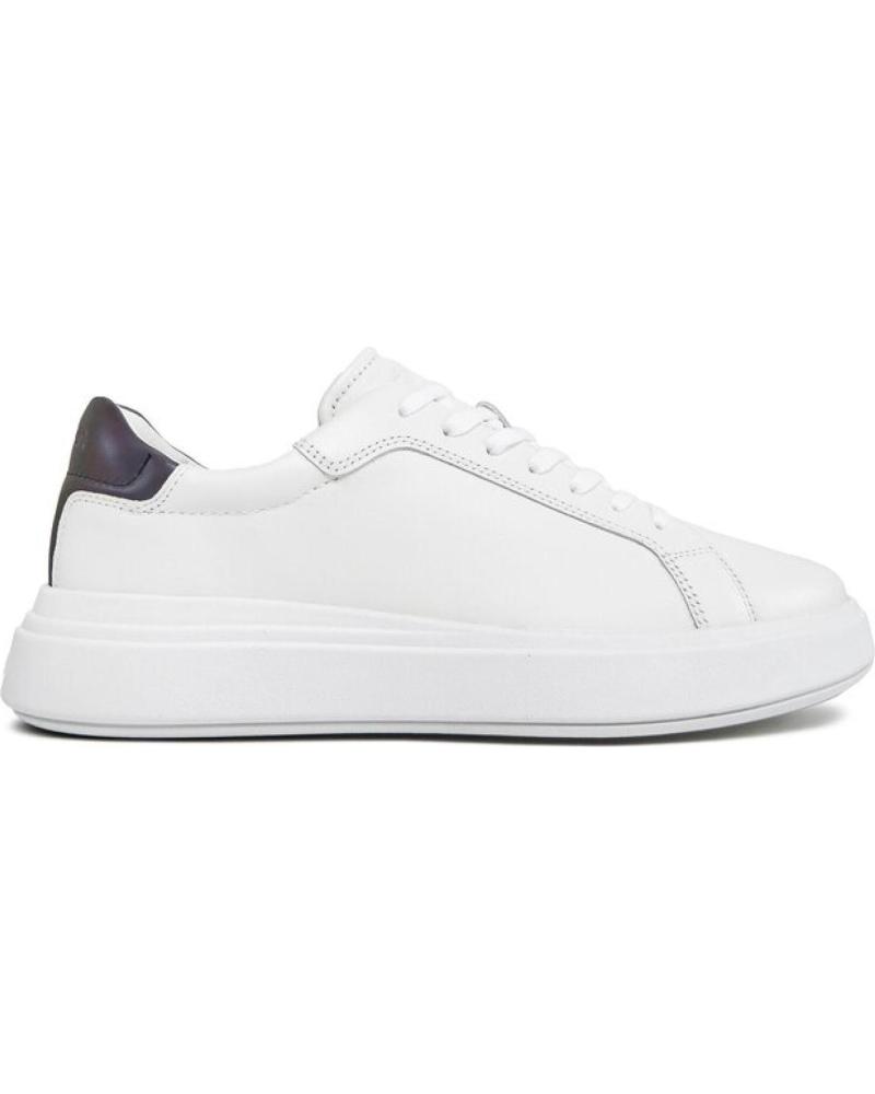 Zapatillas deporte CALVIN KLEIN  de Hombre HM0HM01288-0K8 LOW TOP LACE UP PET  WHITE-PETROLEUM