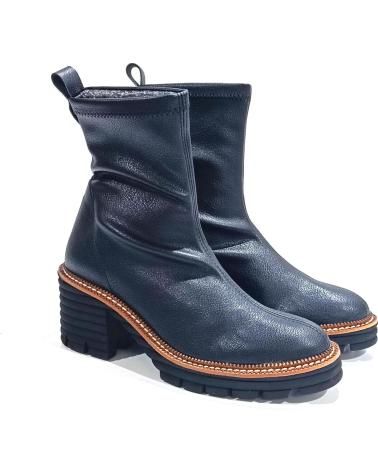 Botines WEEKEND BY PEDRO MIRALLES  de Mujer BOTIN CASUAL DE LICRA ELASTICA CON TACON DE GOMA  NEGRO