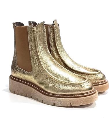 Botines WEEKEND BY PEDRO MIRALLES  de Mujer BOTIN CASUAL DE PIEL CON CUNA DE GOMA  PLATINO