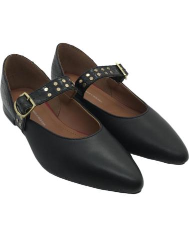 GIOSEPPO BAILARINAS MERCEDITAS PIEL CON TACHUELAS 73645 NEGRO