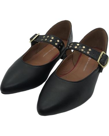 GIOSEPPO BAILARINAS MERCEDITAS PIEL CON TACHUELAS 73645 NEGRO