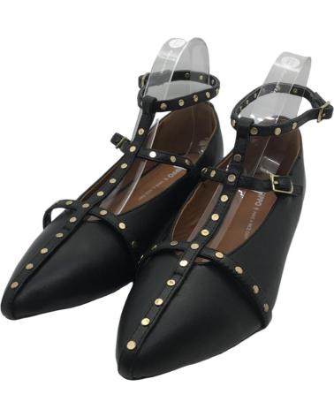 GIOSEPPO BAILARINAS MUJER PIEL TACHUELAS 73839 NEGRO