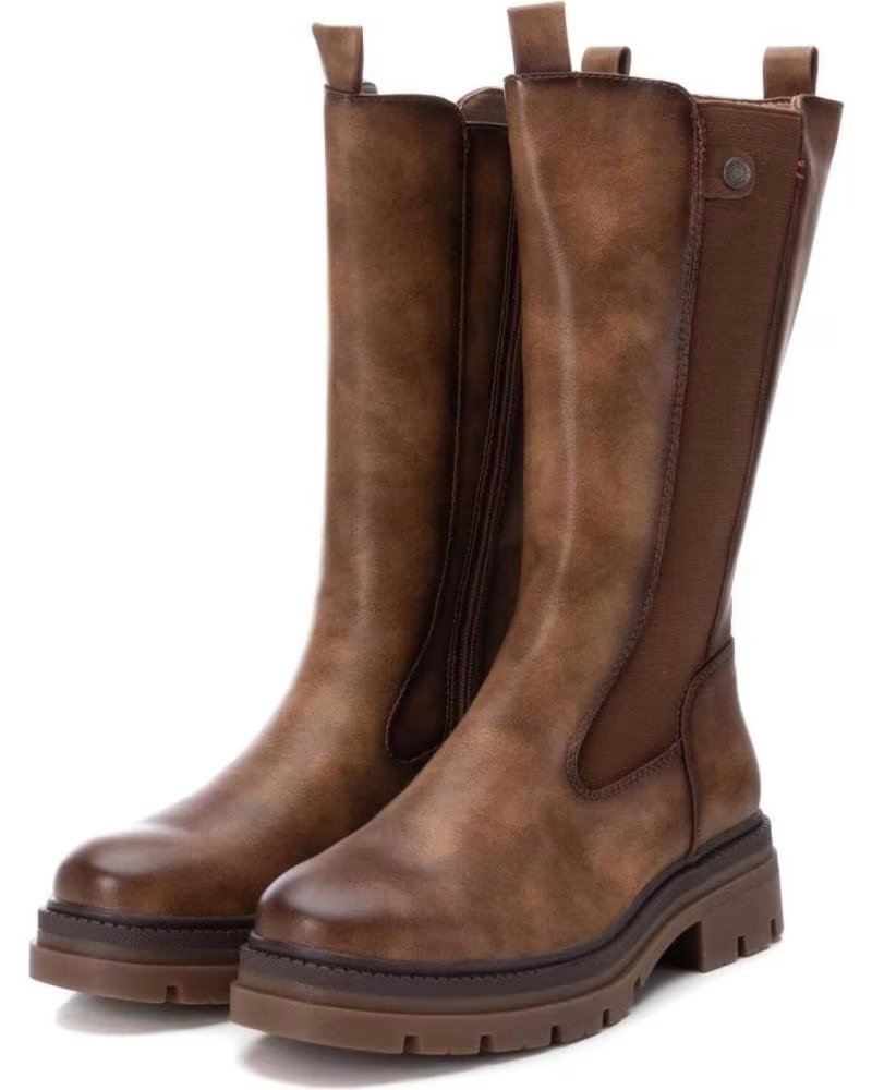 REFRESH 171981 Stivali Alti Al Ginocchio Donna – Suola In Gomma Antiscivolo, Tacco Medio, Materiale Sintetico, Perfetti Per L'Inverno