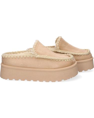 Woman Clogs PUNTOSALAO ZUECO DE PLATAFORMA ESTILO ESQUIMAL PARA MUJER COLOR BEIGE V  VARIOS COLORES