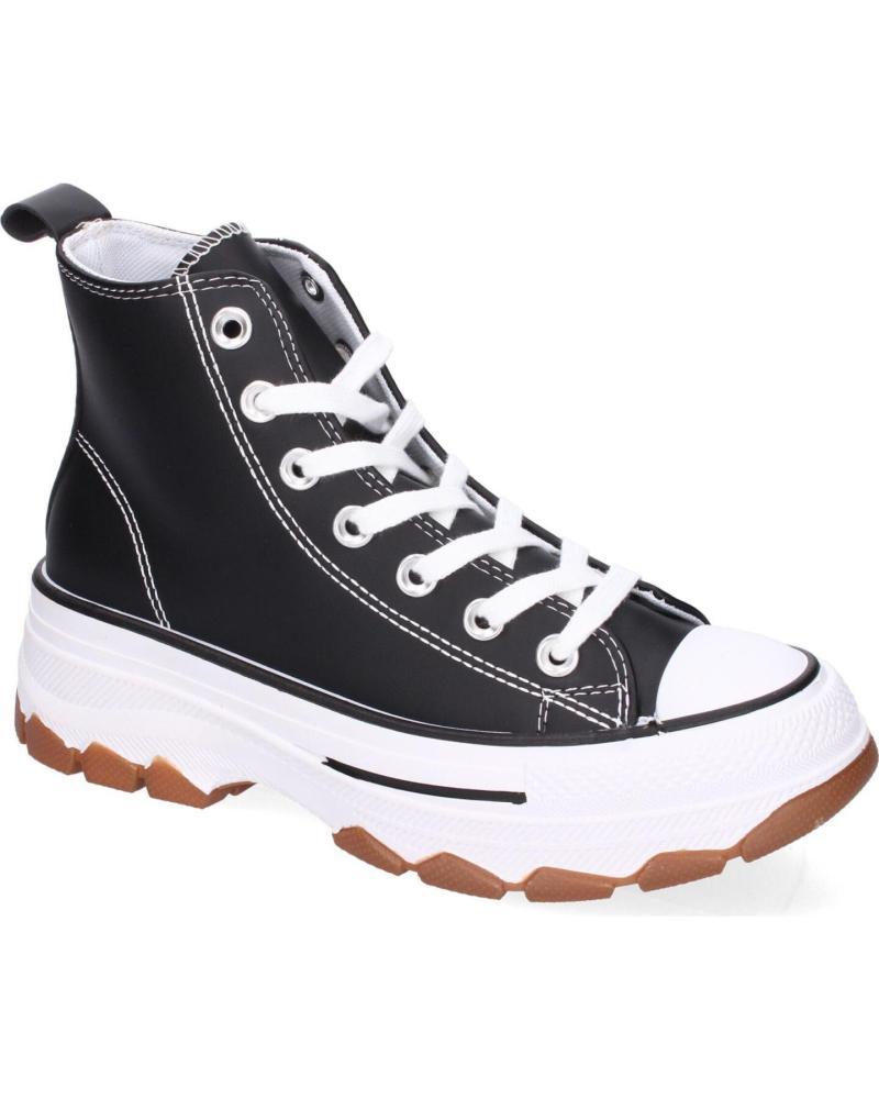 Sports Shoes De Mujer PUNTOSALAO ZAPATILLAS ABOTINADAS DE POLIPIEL PARA MUJER COLOR NEGRO EV1 VARIOS COLORES