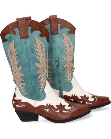 Botas PUNTOSALAO  de Mujer BOTAS TACON BAJO CAMPERO ESTILO COWBOY MUJER COLOR VERDE A-3  VARIOS COLORES