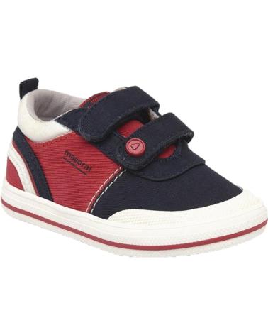 Schuhe MAYORAL  für Junge ZAPATILLA LONA ALGODON 41290  MARINO-ROJO