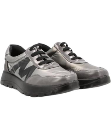Zapatillas deporte MYSOFT  de Mujer MISOFT DEPORTIVA CASUAL MUJER MODELO 24M624 ACERO CORDONES E  METáLICO