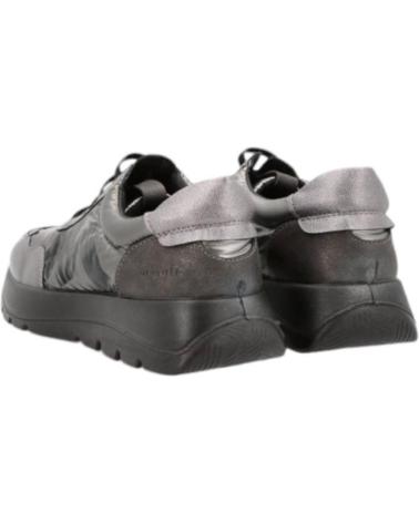 Zapatillas deporte MYSOFT  de Mujer MISOFT DEPORTIVA CASUAL MUJER MODELO 24M624 ACERO CORDONES E  METáLICO