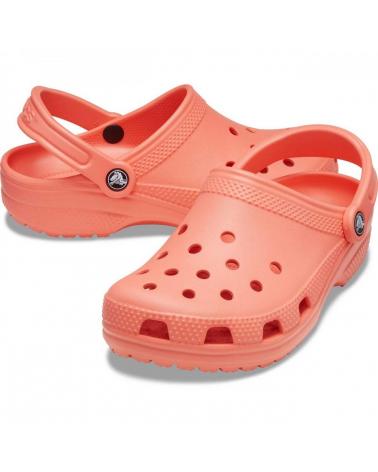 Woman Clogs CROCS SANDALIAS PLANAS 10001 CORAL ROJO