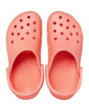 Woman Clogs CROCS SANDALIAS PLANAS 10001 CORAL ROJO
